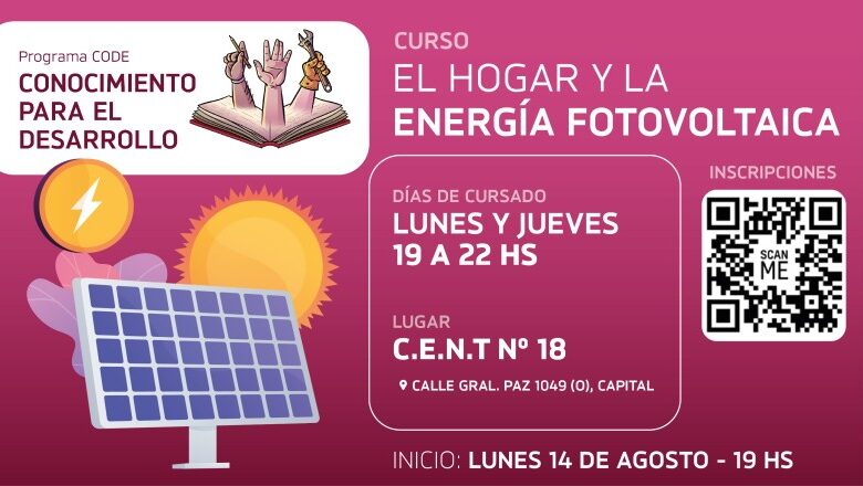 El Hogar y la Energía Fotovoltaica, el nuevo curso del CODE